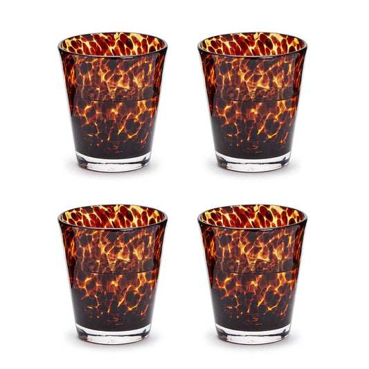 Tortoise Double Old Fashion - Set/4