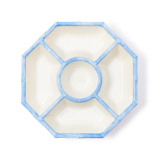 French Blue Bamboo Touch Chip and Dip