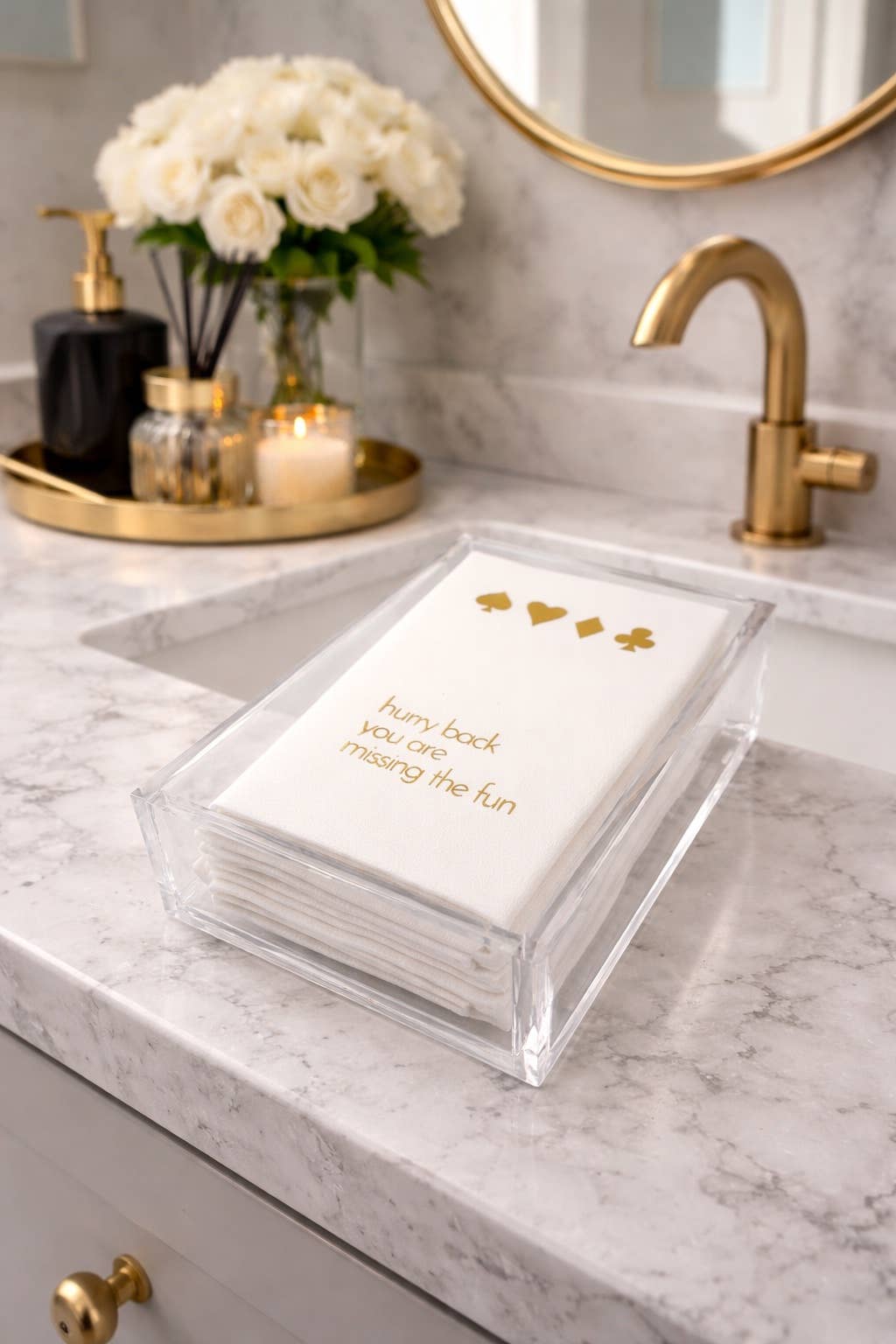 Maven Home Guest Towel Napkins, Hurry Back Card Game