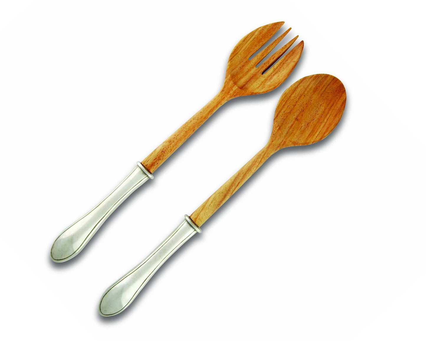 Wales Pewter Handle Salad Server Set