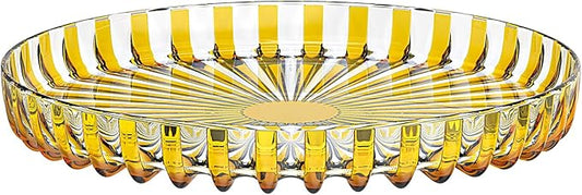 Fratelli Guzzini Dolcevita 12" Round Tray - Amber