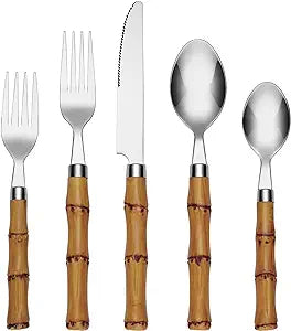 Bamboo Set of 20 Silverware