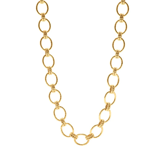 Capucine De Wulf Cleopatra Grande Link Necklace, 16"+2'' - Gold