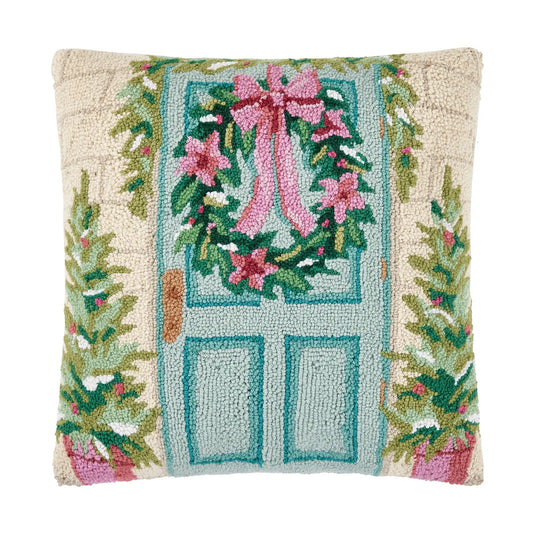 Holiday Front Porch Hook Pillow