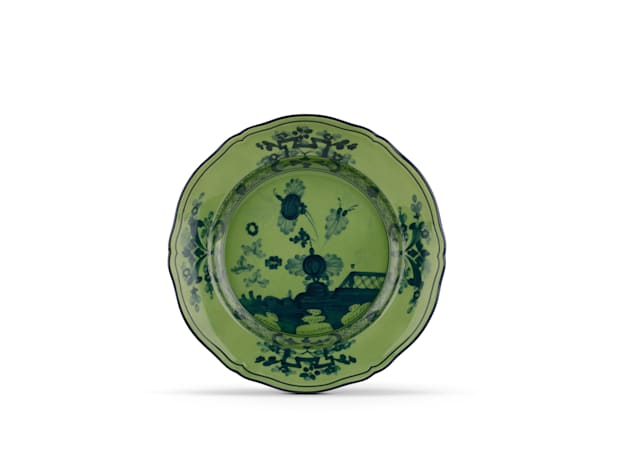 Ginori Oriente Italiano Salad Plate - Malachite
