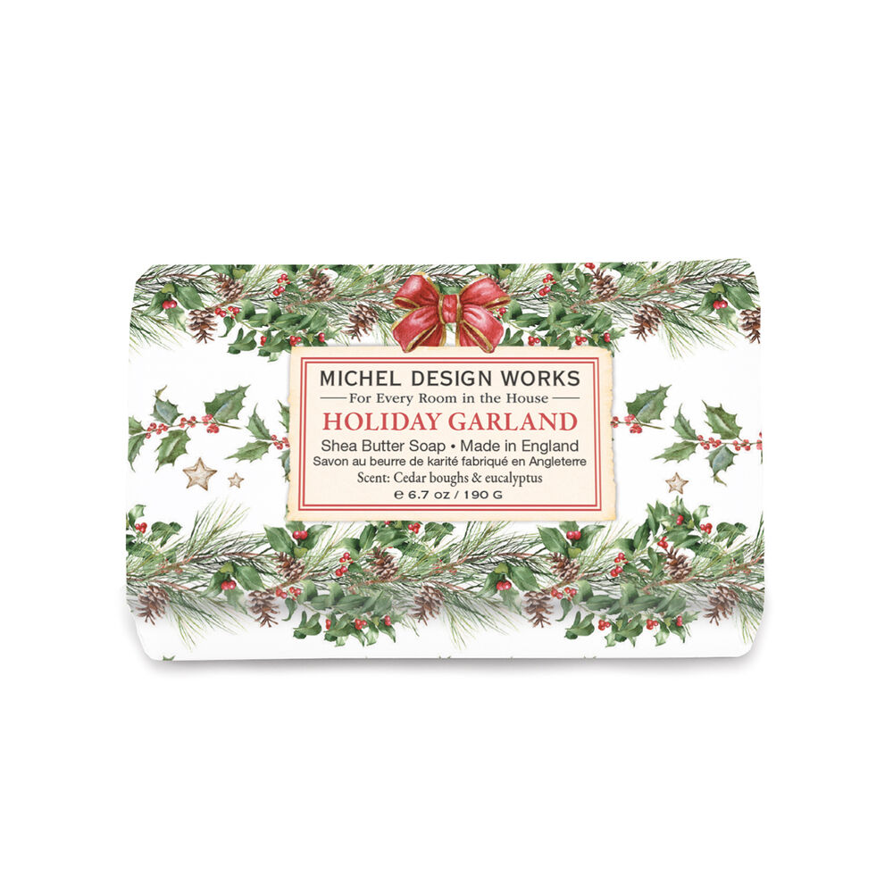 Holiday Garland Large Bath Soap Bar