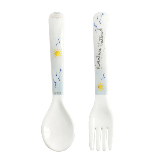 Baby Cie - Fork & Spoon Set - Adventure Awaits