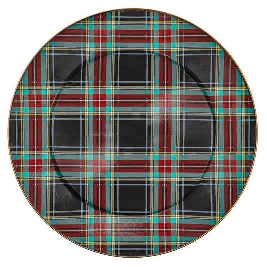 Tartan Black Serving Platter