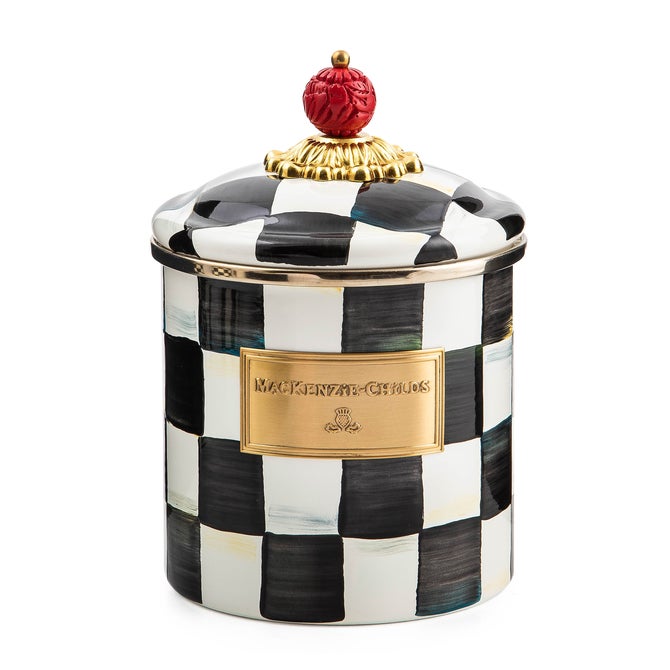 MacKenzie-Childs Courtly Check Small Canister