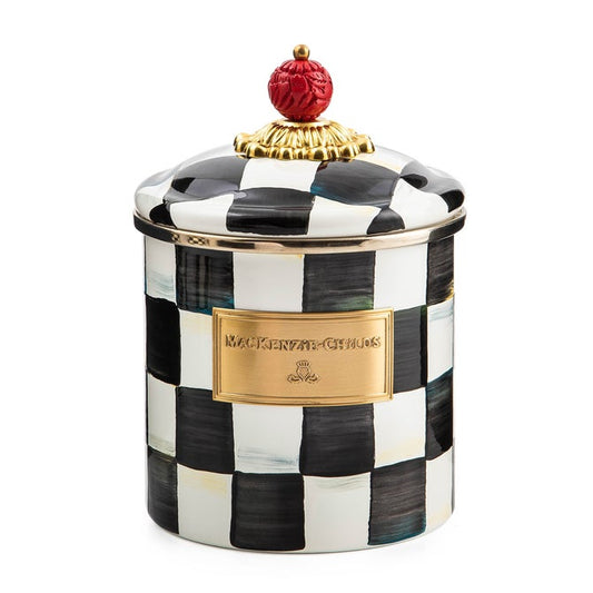 MacKenzie-Childs Courtly Check Small Canister