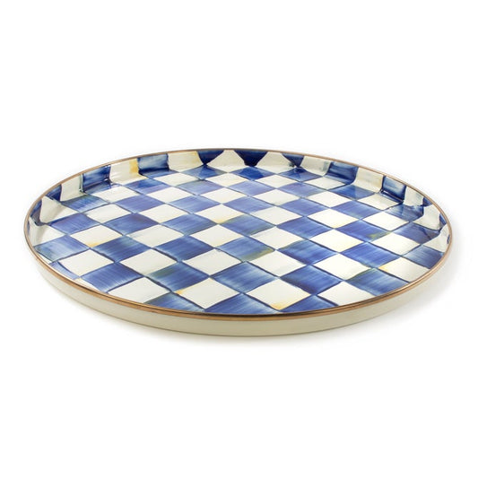 MacKenzie-Childs Royal Check Round Tray