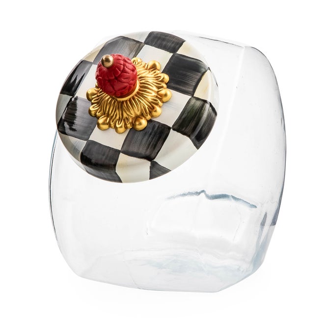 MacKenzie-Childs Sweets Jar with Courtly Check Lid