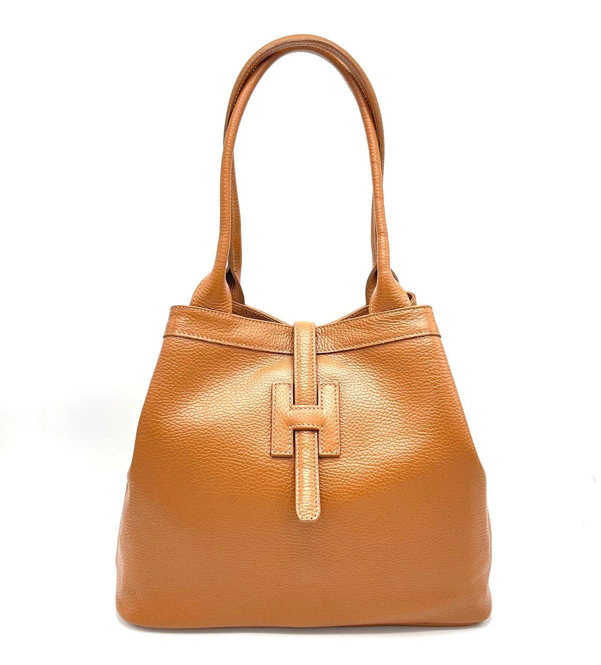 Genuine leather bag- Camel