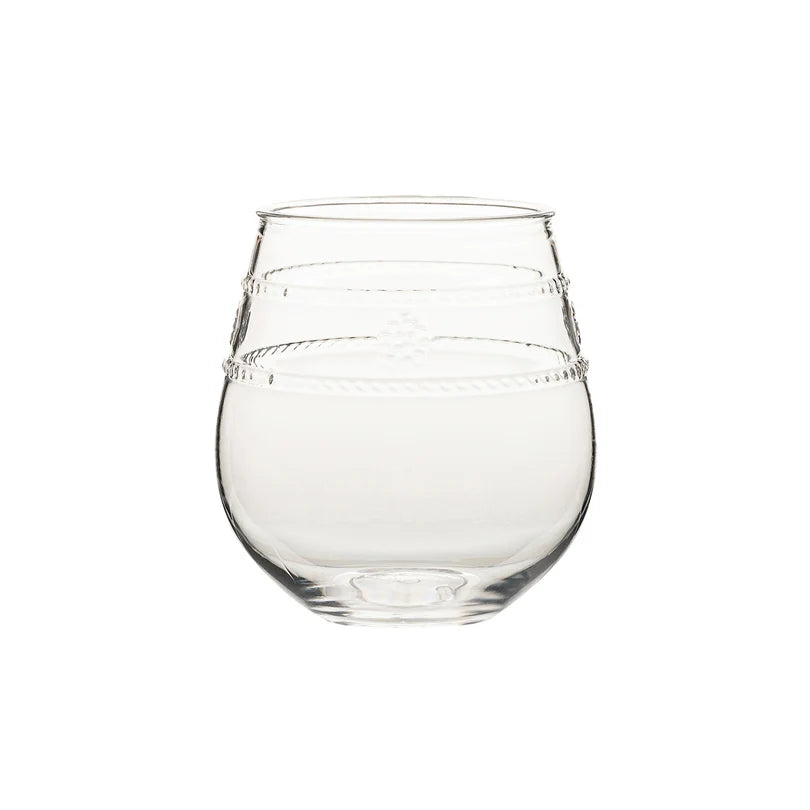 Juliska Isabella  Acrylic Stemless Wine Glass