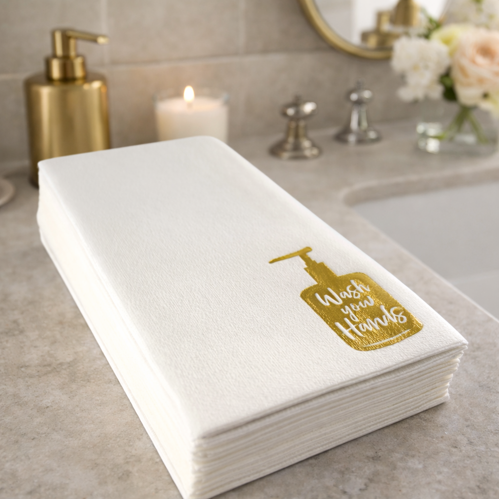 Maven Home Guest Towel Napkins, Wash Your Hands