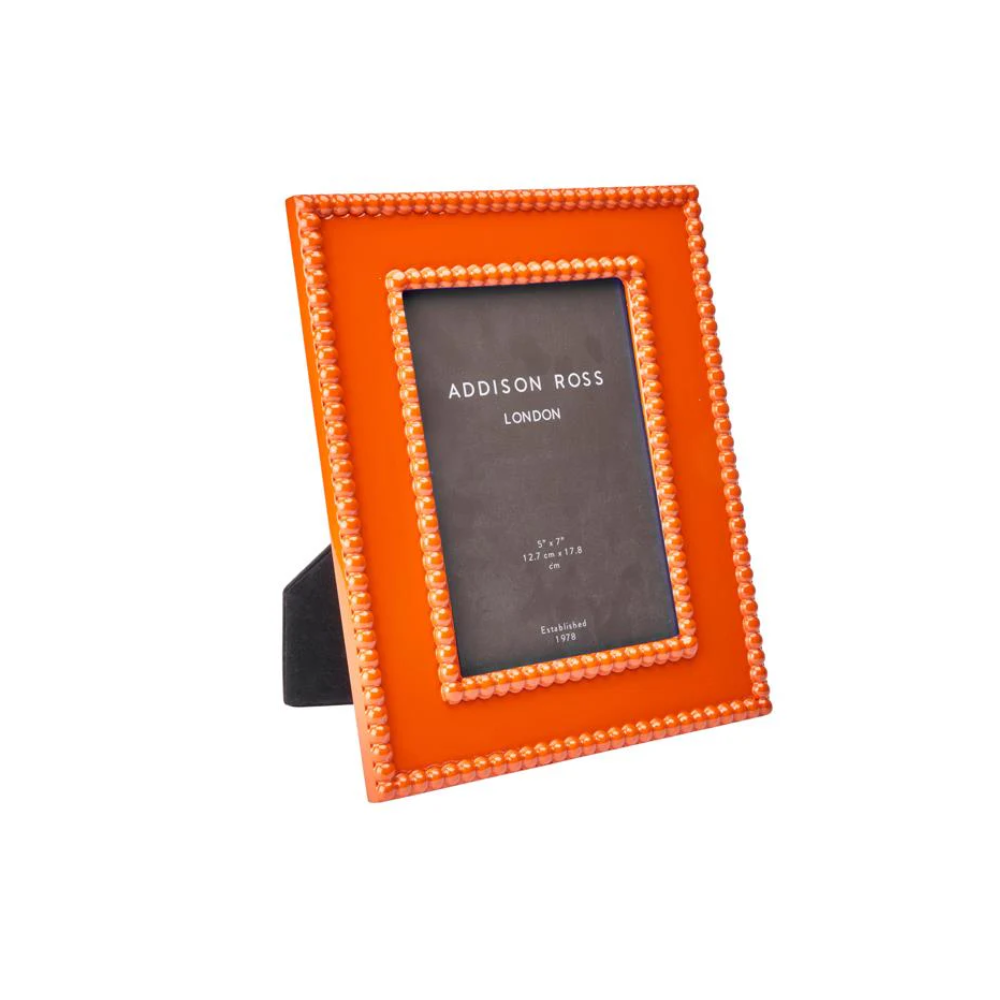 Orange Bobbin Lacquer Frame - 5 x 7