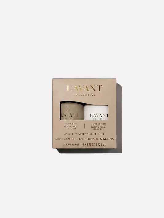 L'Avant Mini Hand Care Set, Hand Soap + Hand Lotion - Ambre Santal