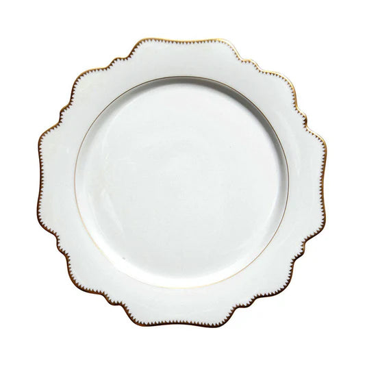 Antique Dinnerware Collection - White & Gold