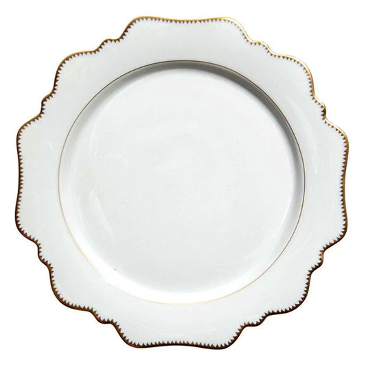 Antique Dinnerware Collection - White & Gold