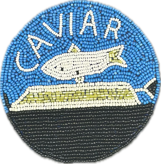 Saint Austin Company Caviar Beaded Coaster Set