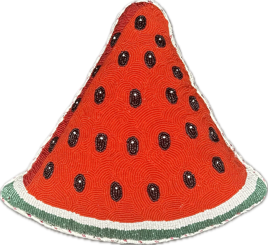 Saint Austin Company Watermelon Beaded Pillow