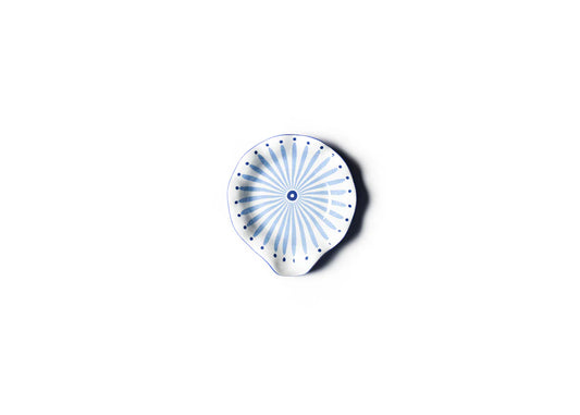 Coton Colors Iris Blue Burst Ruffle Spoon Rest