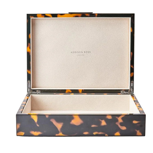 Tortoiseshell Box with Silver - Large