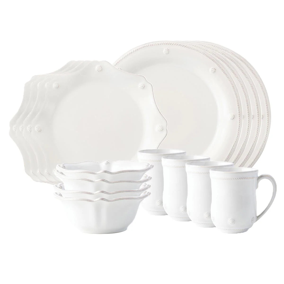 Juliska Berry & Thread Dinnerware - Whitewash