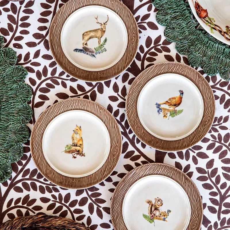 Animal Assorted Set of 4 Cocktail Plates