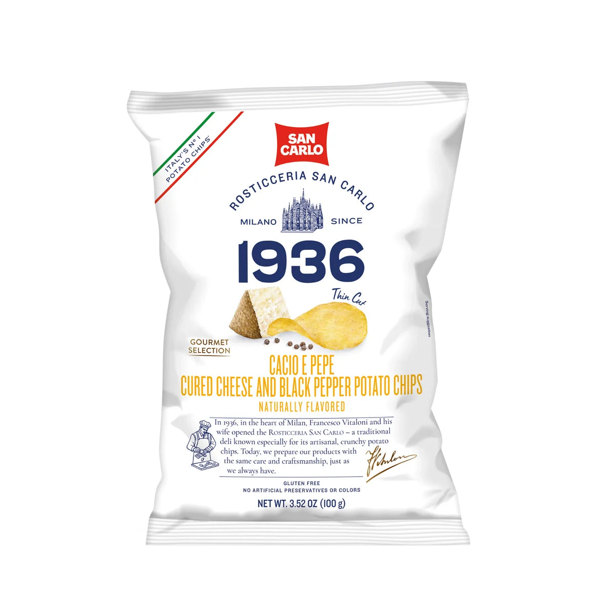 San Carlo Cacio e Pepe Chips 100g