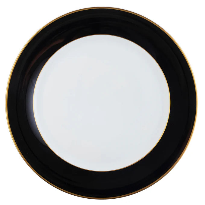 Pickard China ColorSheen Black with Gold - with Monogram
