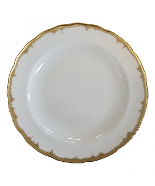 Mottahedeh Chelsea Feather Gold Dinner Plate