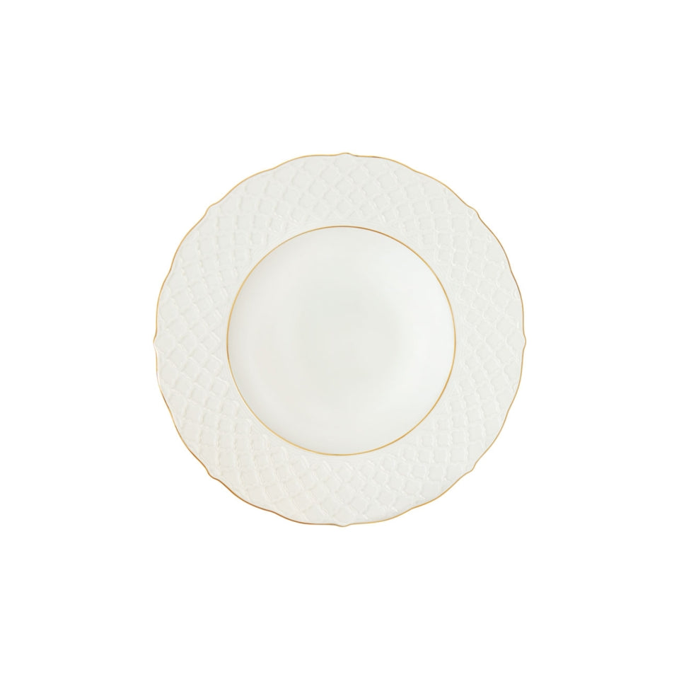 Empire Dinnerware Collection - White & Gold