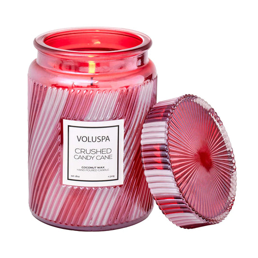 Crushed Candy Cane 18oz Large Jar Candle