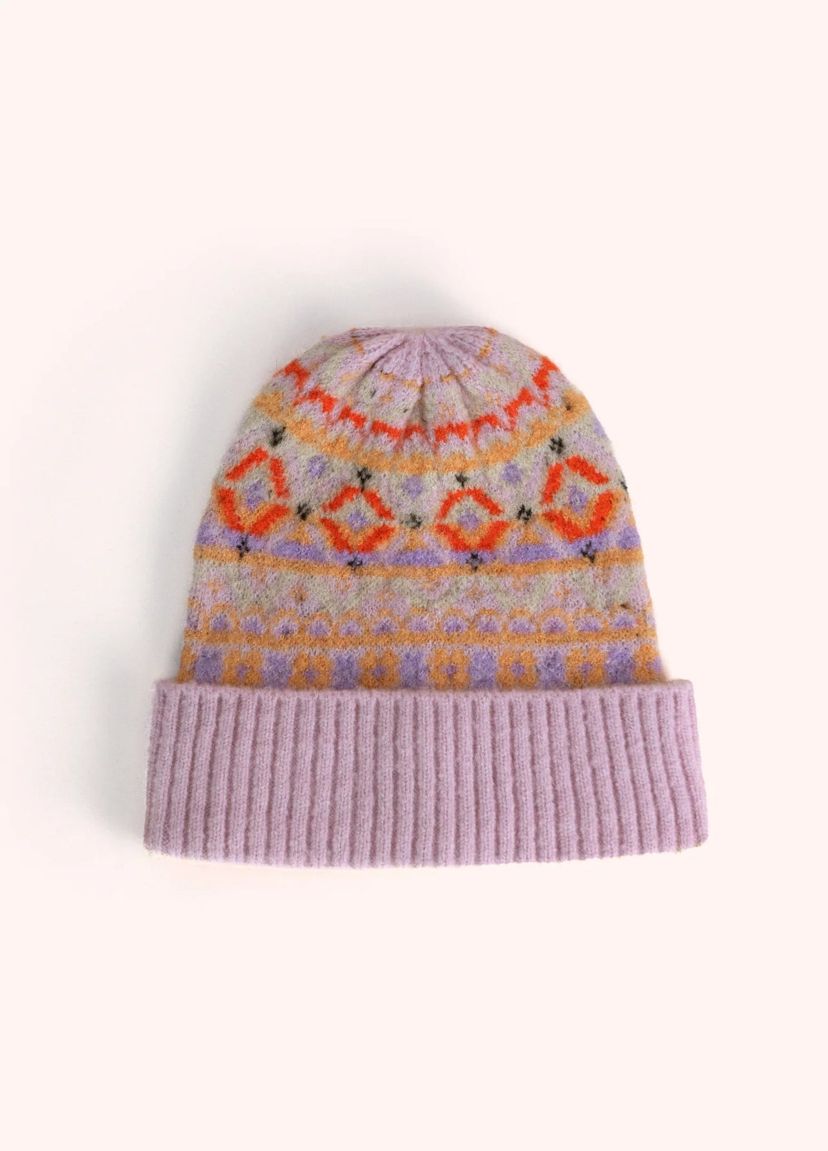 Powder Designs Fair Isle Beanie, Cream Mix