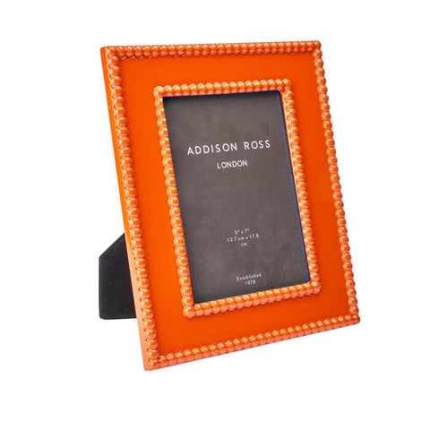 5x7 Orange Bobbin Lacquer Photo Frame