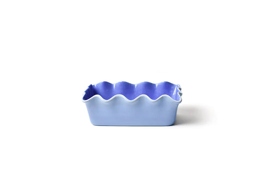 Coton Colors Iris Blue Ruffle Loaf Pan
