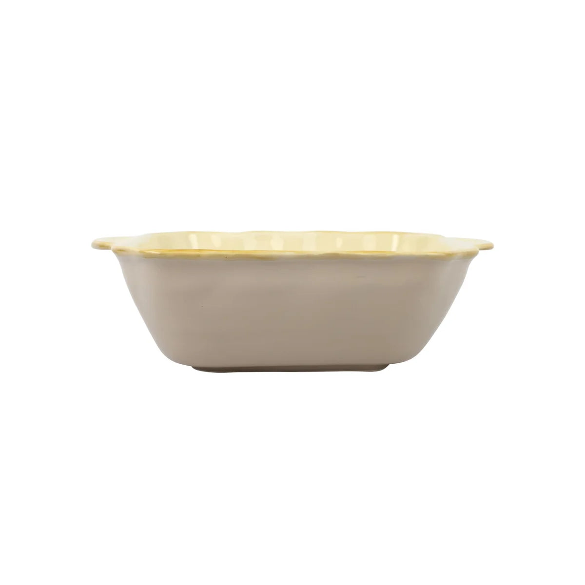 Vietri Italian Bakers Cappuccino Medium Square Bakers