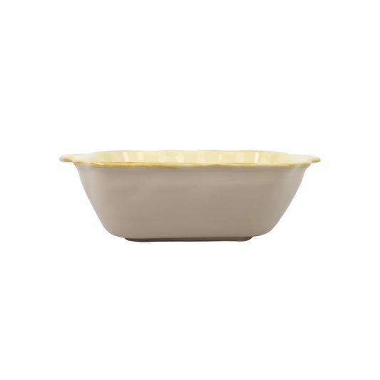 Vietri Italian Bakers Cappuccino Medium Square Bakers