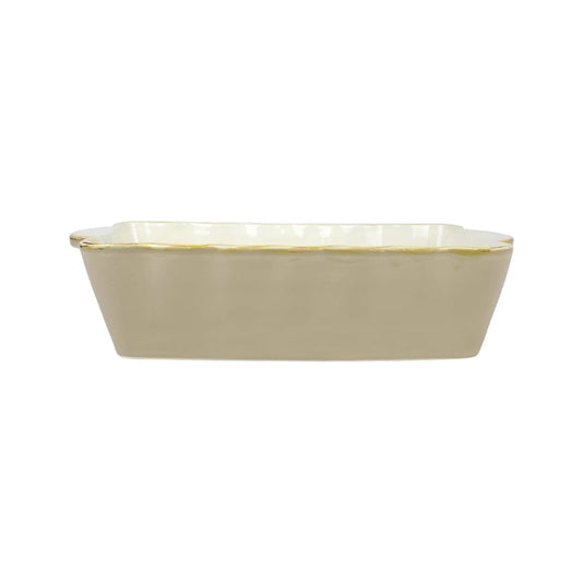 Vietri Italian Bakers Medium Rectangular Baker - Cappuccino