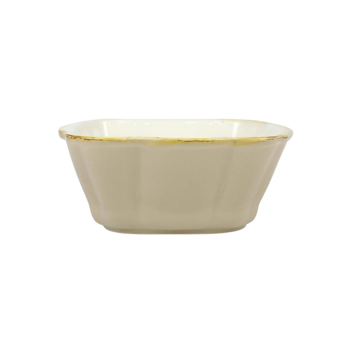 Vietri Italian Bakers Small Square Baker - Cappuccino
