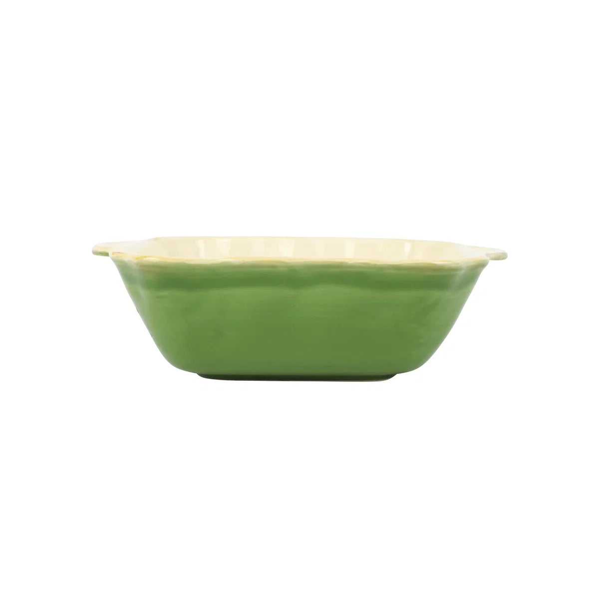 Vietri Italian Bakers Green Medium Square Bakers