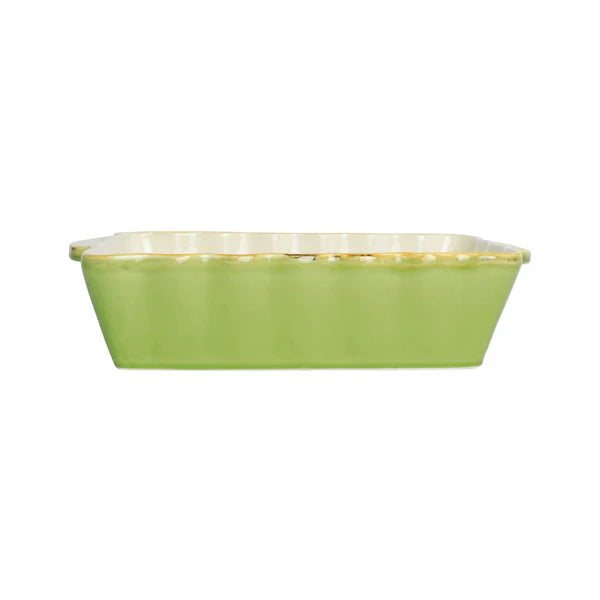 Green Italian Bakers Medium Rectangular Baker
