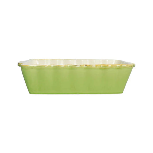 Green Italian Bakers Medium Rectangular Baker