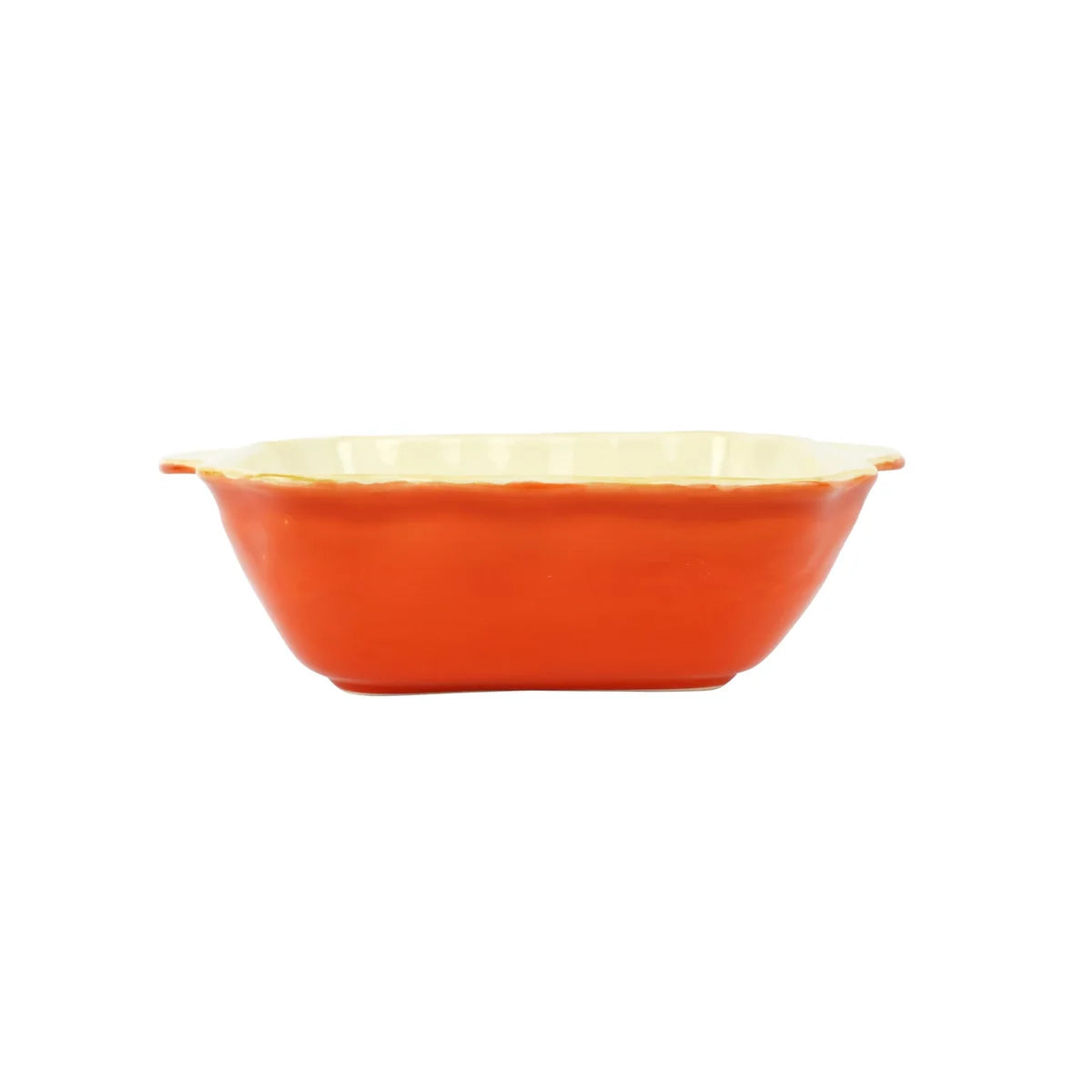 Vietri Italian Bakers Orange Medium Square Bakers