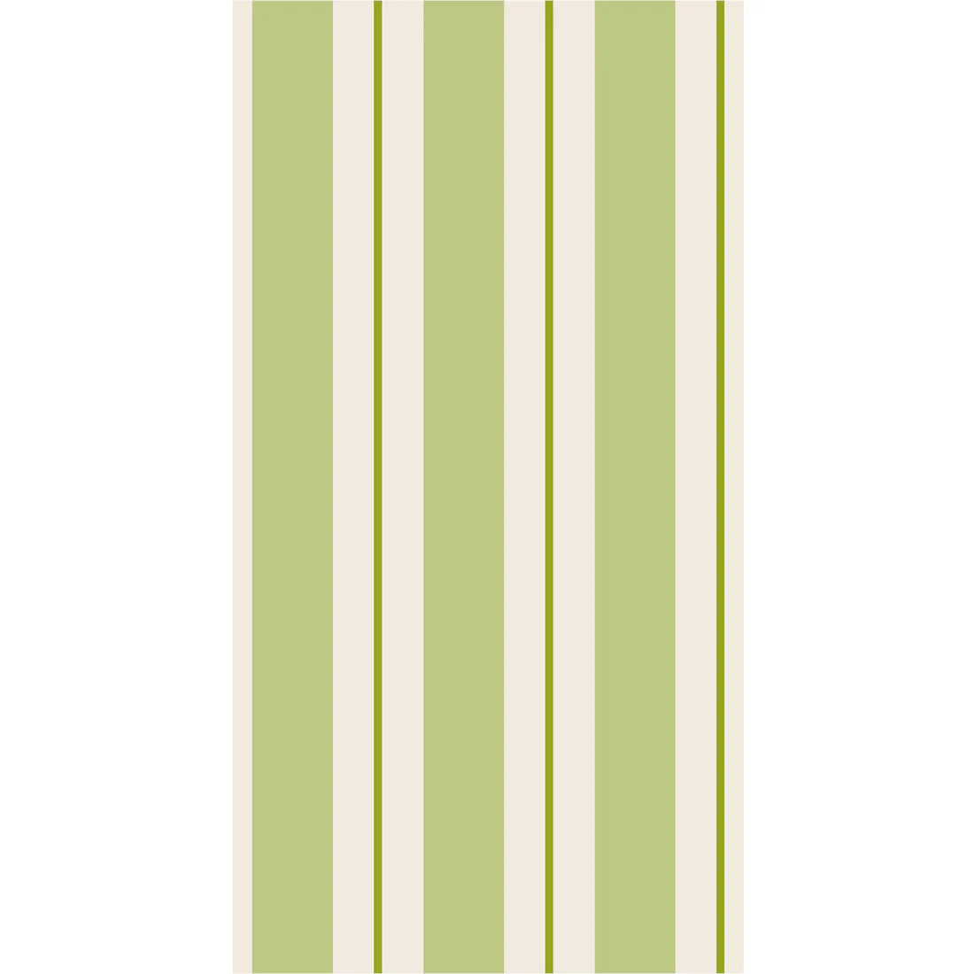 Hester & Cook Green Awning Stripe Guest Napkins