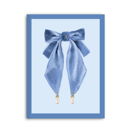 Good JuJu Ink Parisian Blue Antique Bows Softcover Notebook