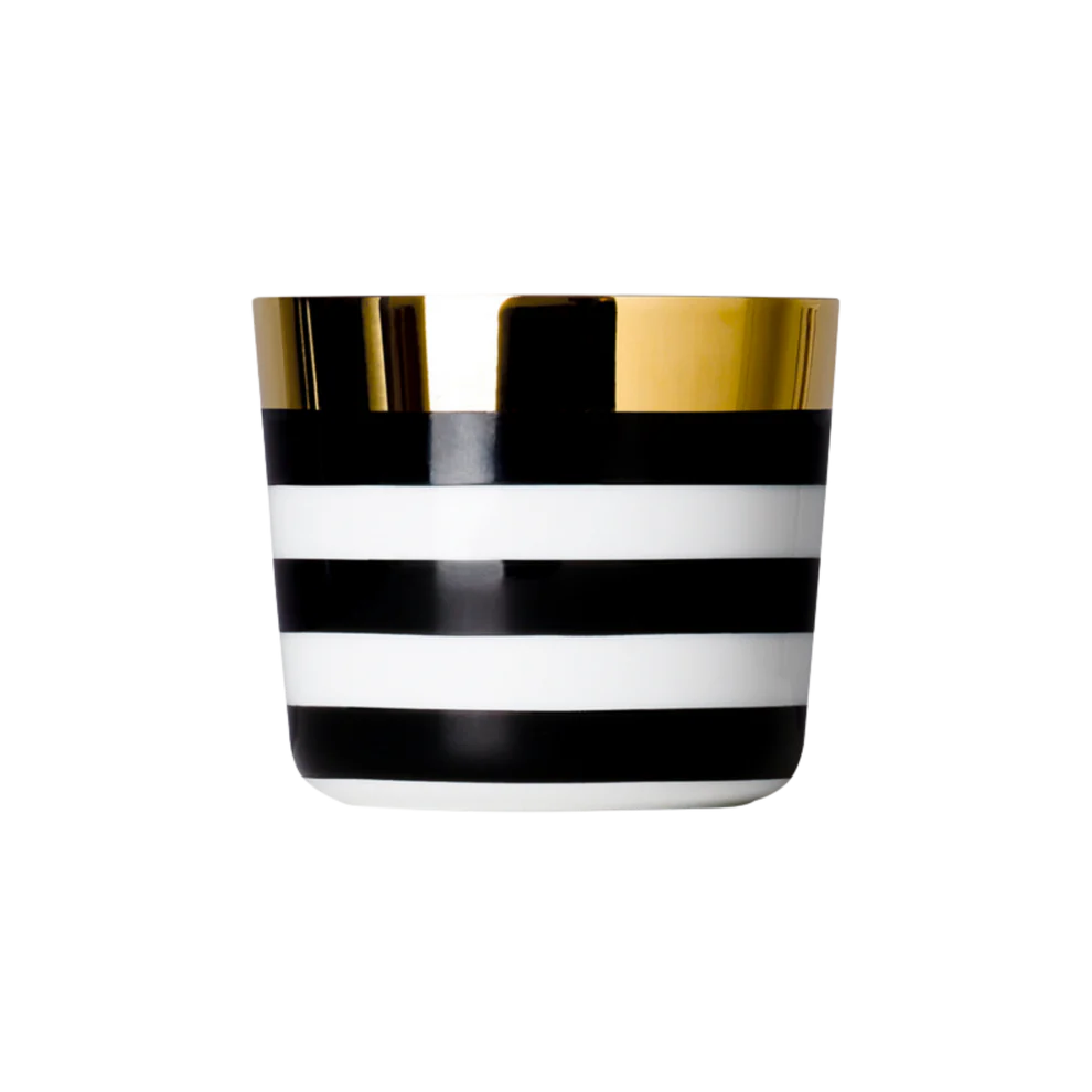 Sieger by Fürstenberg Sip Of Gold Ca’ d’Oro Horizontal Stripe Champagne Tumbler