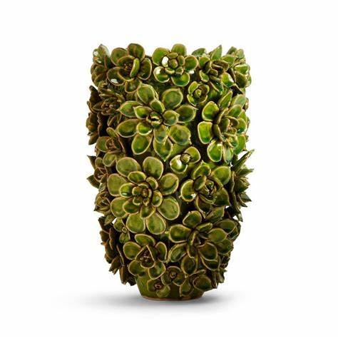 Succulent 13.5" Ceramic Vase