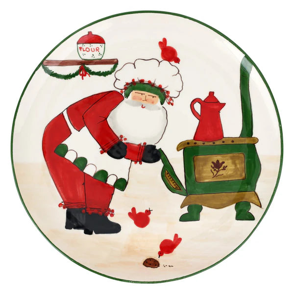 Old St. Nick Large Round Platter with Oven